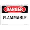 Signmission Safety Sign, OSHA Danger, 3.5" Height, 5" Width, Flammable, Landscape, D-35-L-1787 OS-DS-D-35-L-1787 - alternate 1